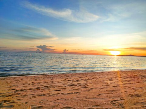 Beautiful sea beach pataya beach. sea Nature beach 