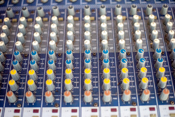 sound check for concert, mixer control, music engineer, backstage