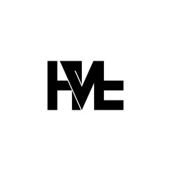 hvt lettering initial monogram logo design