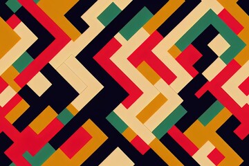 Trendy Seamless Pattern Stippled Circles Texture Retro Colors Abstract Background. Hand Drawn Tileable Geometric Dotted Grunge Repetitive Retro Wallpaper. Bizarre Art Illustration