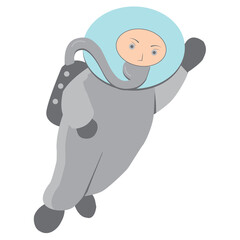 cartoon astronaut illustration