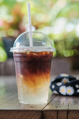 Coffee orange cocktail bar dark juice recipe autumn beverage breakfast.