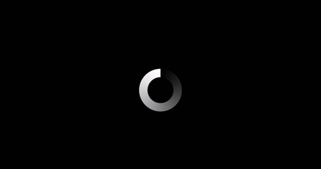 Image of data loading ring on black background