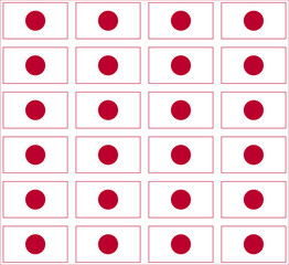 japanese flag pattern. abstract background. vector illustration
