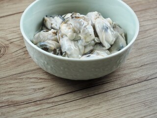 신선한 해산물 굴