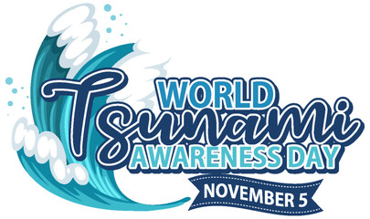 Fototapeta na wymiar World Tsunami Awareness Day