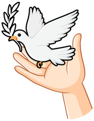 Fototapeta premium Dove bird logo concept vector
