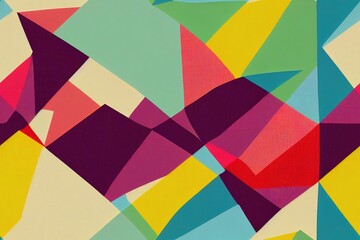 Geometric pattern for spring summer. Colorful pastel gingham tartan check plaid in purple, orange, green, yellow, white for gift paper, tablecloth, picnic blanket, other Easter holiday design.