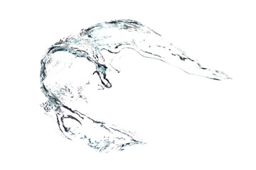 Obraz premium Water Splash Isolated on White Background