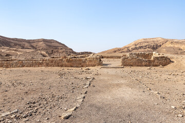 The majestic  beauty of the boundless stone Judean desert in southern Israel
