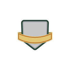 shield with ribbon