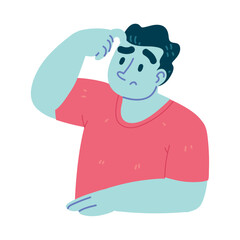 guy thinking difficult choice