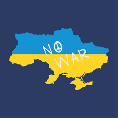Ukraine no war, country map