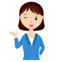 Woman avatar png flat color cartoon style. PNG illustration in flat style