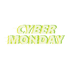 cyber monday lettering