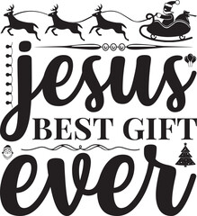 Christmas Typography T-shirt Design