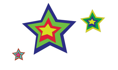 multi colourful stars design for kids
