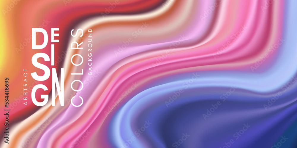 Canvas Prints colorful abstract background with flowing colors. vector illustration in modern fluid style.