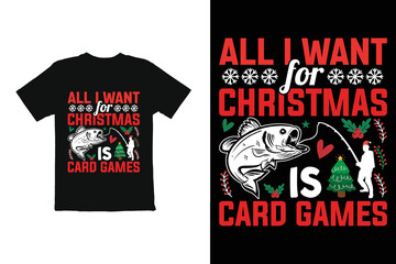 t shirt design with a skull. Christmas T-shirt Design. Christmas day plan card game