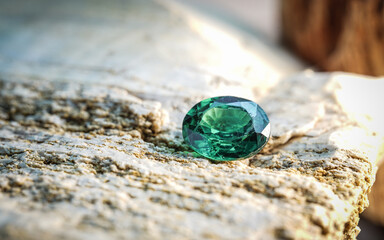 Natural Sapphire gemstone, Jewel or gems on black shine color, Collection of many different natural gemstones amethyst,
