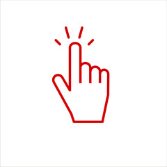 Obraz premium touch vector illustration icon symbol