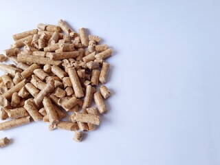 Natural pellets from pine wood