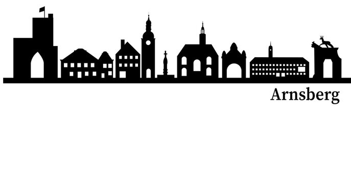 Arnsberg Germany city skyline vector