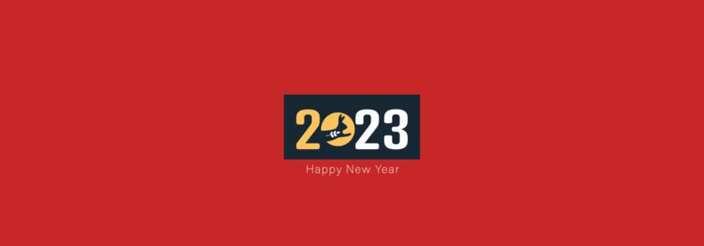 Happy New Year 2023 card.
