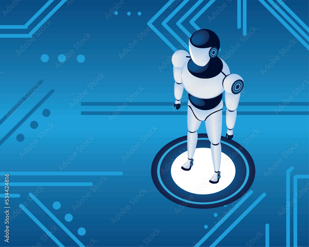 Poster artificial intelligence robot tech