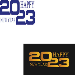 Lettering happy new year 2023, Happy new year 2023.