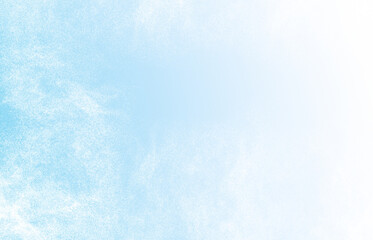 snow swirls on a background with a white-blue gradient