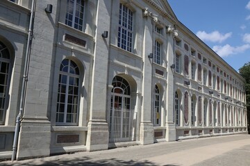 Bâtiment typique, vue de l'extérieur, ville de Amiens, département de la Somme, France
