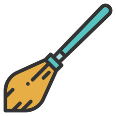 Broom Filled Outline icon