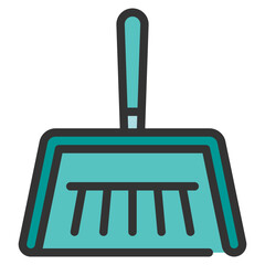 dustpan Filled Outline icon