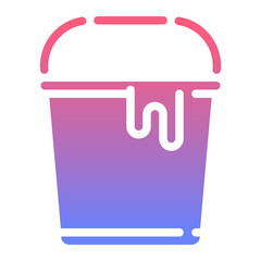 Bucket gradient icon