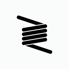 Spring Icon. Flexible Symbol - Vector.    