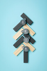 Concept of Happy New Year, Christmas tree