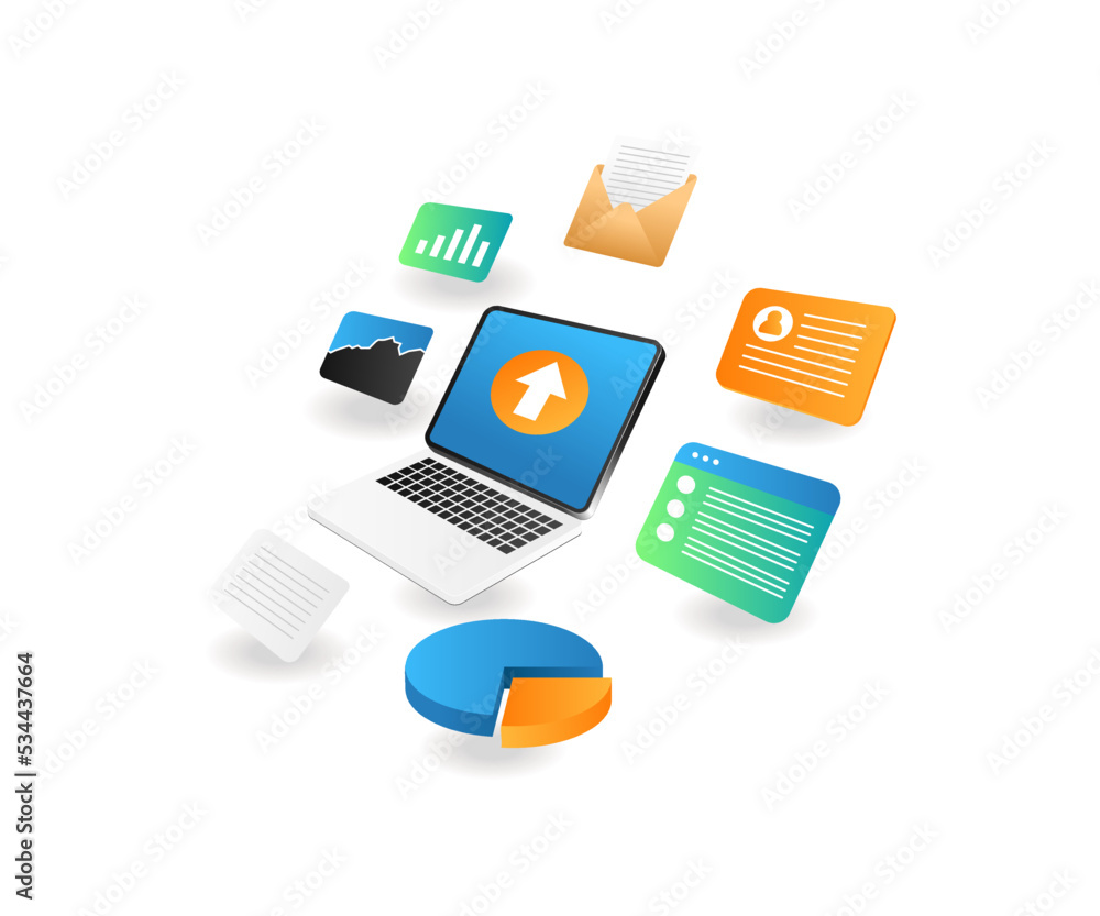 Fototapete application data network computer