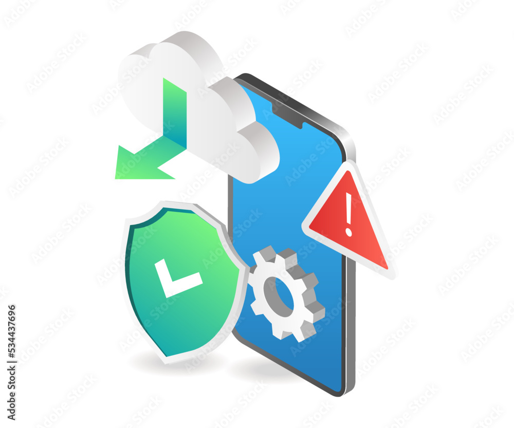 Poster application security warning on cloud server