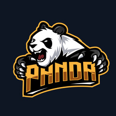 panda mascot logo gaming for team illustration © Ilhustrator