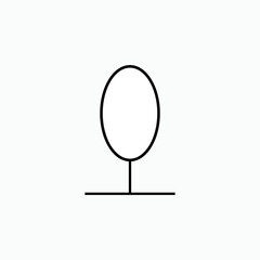 Tree Icon. Vegetation Symbol - Vector