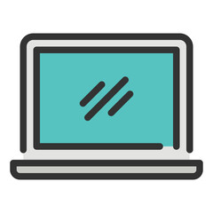 laptop Filled Outline icon