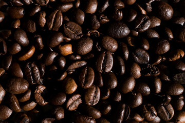 Coffee beans texture and background for design