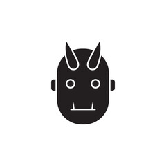 face halloween vector for website symbol icon presentation