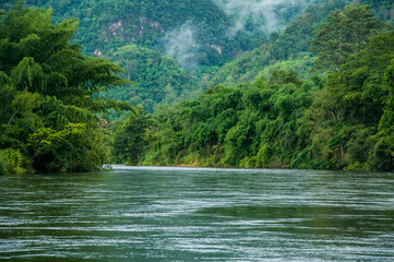 river in the mountains