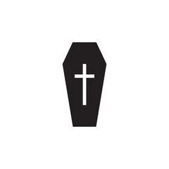 Obraz premium coffin vector for website symbol icon presentation