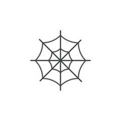 Spider web vector for website symbol icon presentation