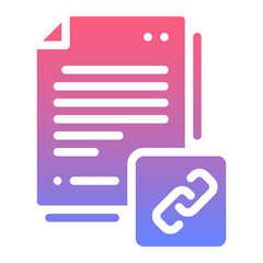 File Solid gradient icon