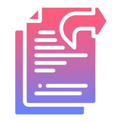 Obraz premium share Solid gradient icon