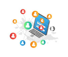 Investment business team network